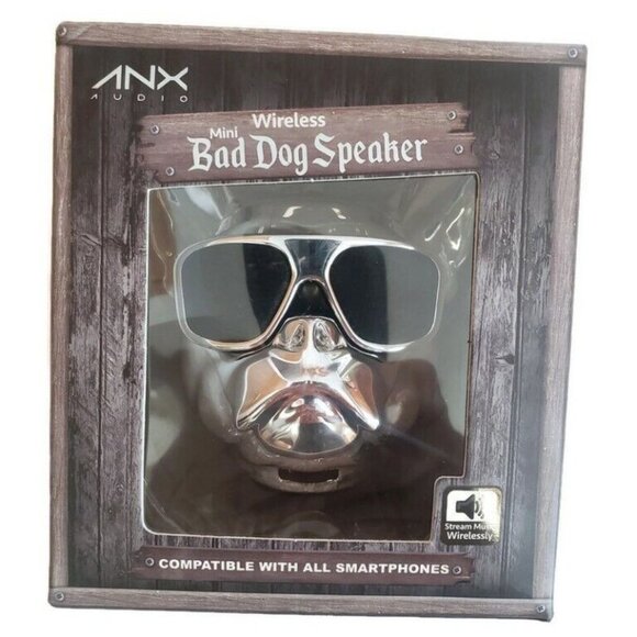 ANZ Audio Bluetooth Wireless Mini Bad Dog Speaker Bedroom Man Cave Game Room - Picture 1 of 5
